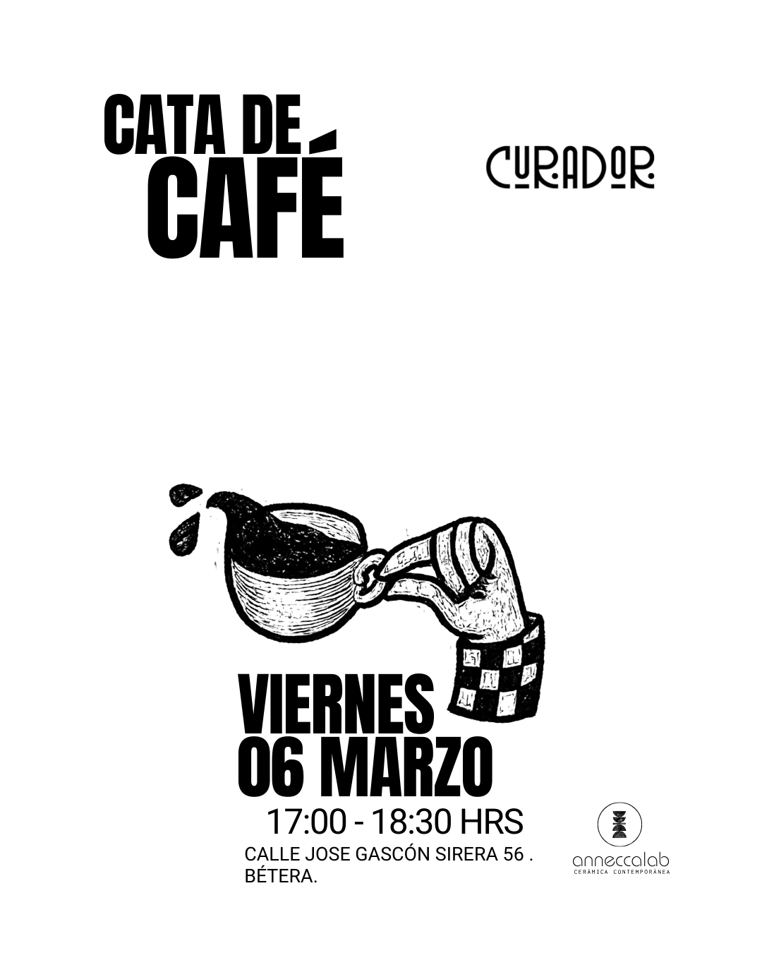 Cata de Cafés en el espacio Creativo AnneccaLab en Valencia, Viernes 06 de Maro a las 17hrs