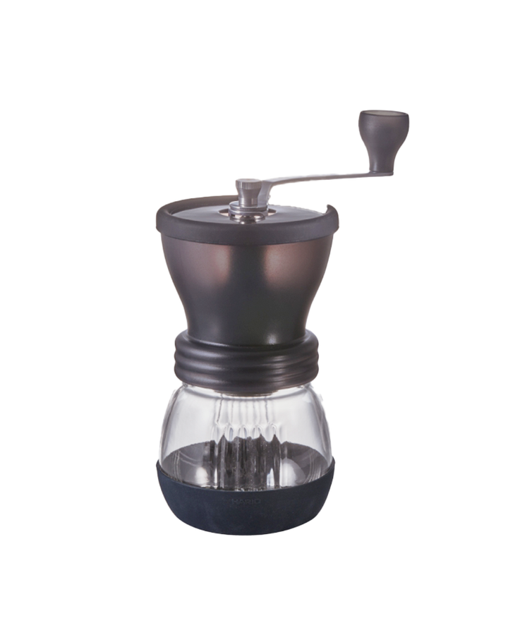 Molino de café manual Hario Skerton Bloom con muelas de cerámica y manivela de acero inoxidable, capacidad 100g.